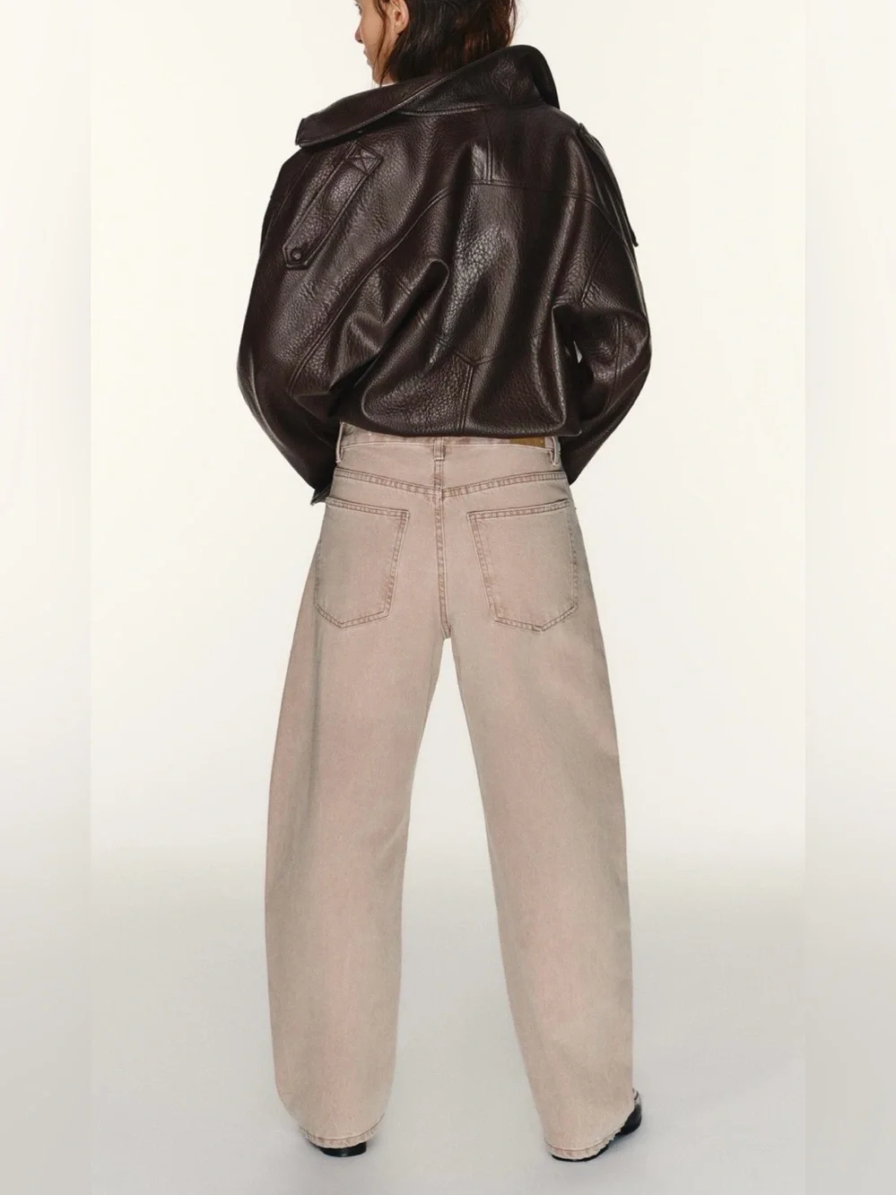 TRF MID-RISE BAGGY BALLOON JEANS NWT Color: FADED PINK * Sizes: 2,4,6,8,10,12